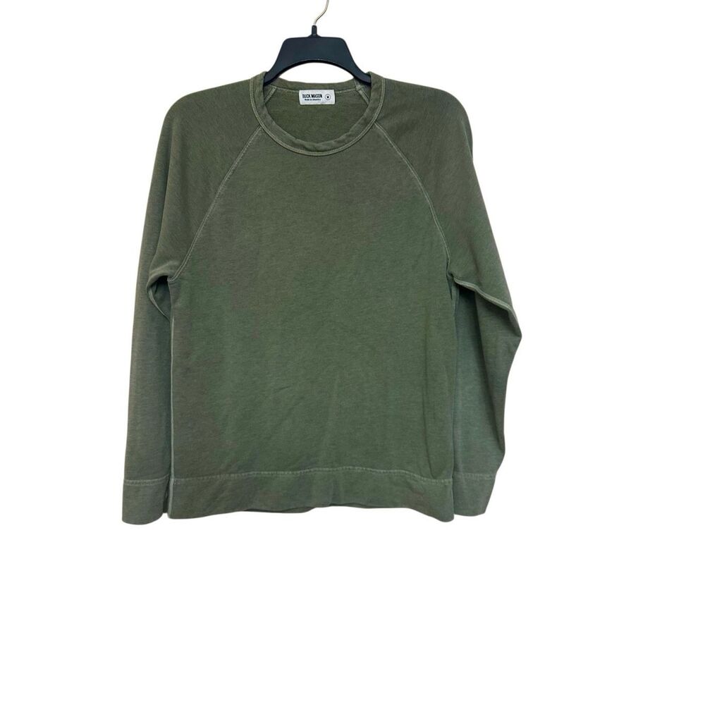 Buck Mason Vintage French Terry Raglan Crew Neck Sweatshirt